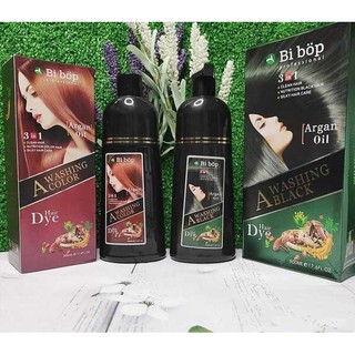 Dầu gội thảo dược phủ bạc Bi Bóp nhập khẩu từ Nhật Bản - Màu Nâu - đen (500ml)