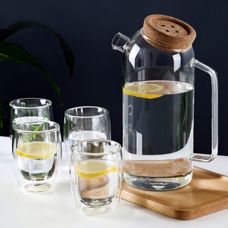 Bình nước thuỷ tinh dáng nghiêng 1,6l