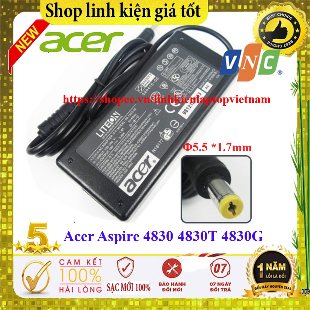 Sạc Laptop Acer Aspire 4830 4830T 4830G 4830Z loại tốt