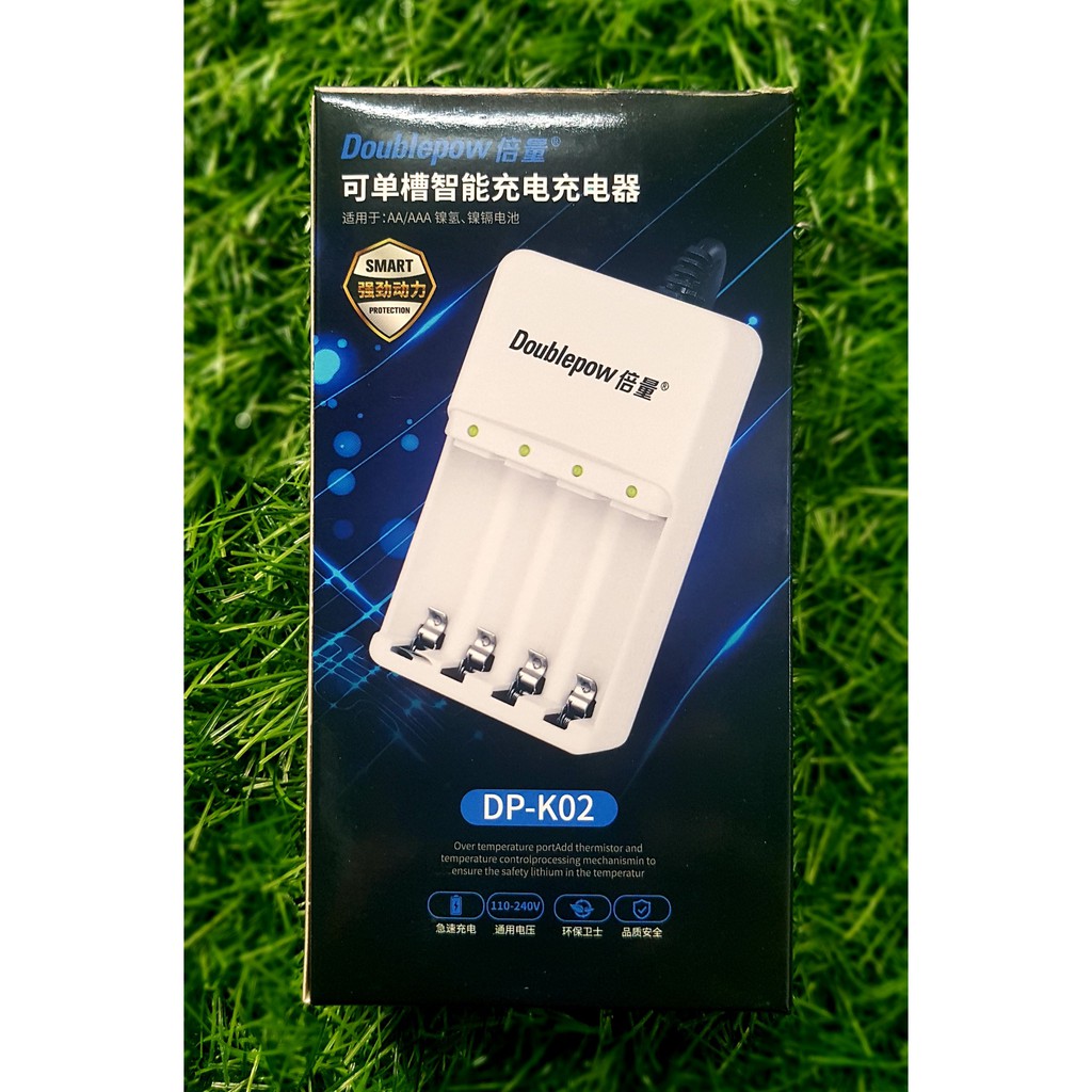 Combo Sạc pin tiểu sặc nhanh tự ngắt K02 + 04 Pin 2A 1200mah aa aaa  - Sạc được pin tiểu 2A, 3A - Hàng Chính Hãng