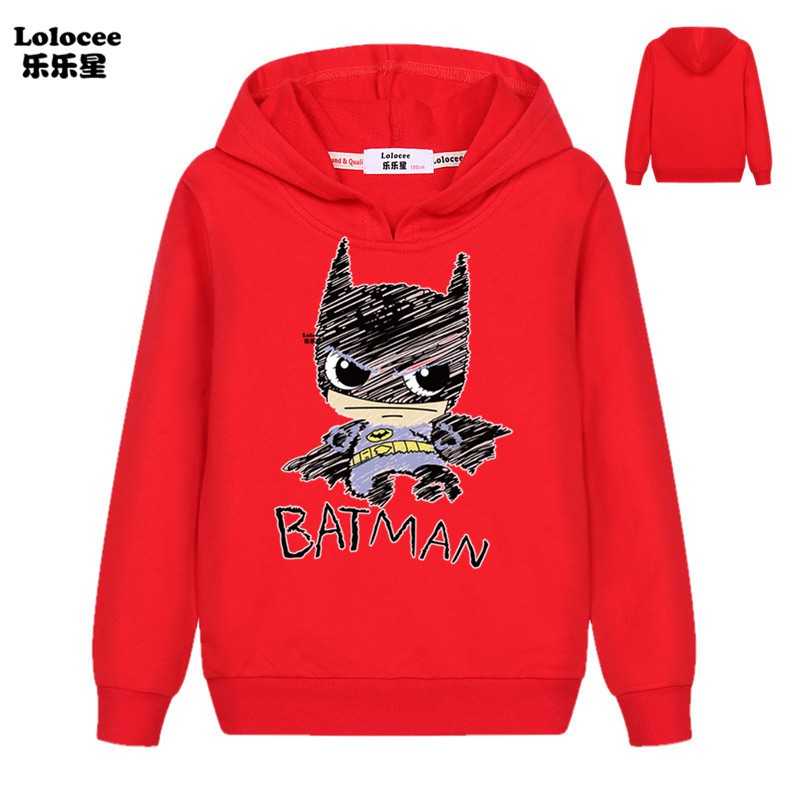 DC Áo Khoác Hoodie In Hình Batman Cho Bé Trai 3-14 Tuổi