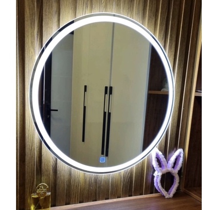 Gương tròn treo tường bàn trang điểm đèn Led cảm ứng, phòng tắm, vệ sinh cao cấp nhiều kích thước - LikiDecor
