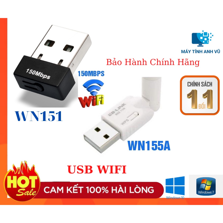 USB Wifi Bộ thu wifi LB-LINK BL-WN151 WN155A tốc độ 150Mb giá rẻ Thiết Bị Thu, USB bắt sóng wifi đa năng