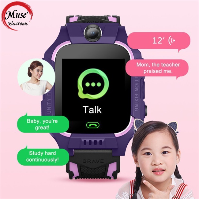 Đồng Hồ Thông Minh Z6 Màn Hình Cảm Ứng 1.44 inch Chống Thấm Nước Cho Bé