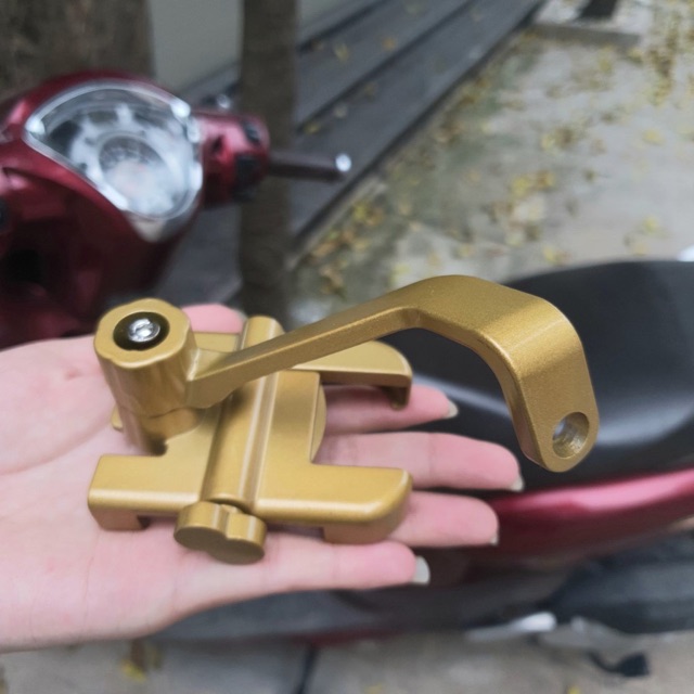 Kẹp điện thoại gắn xe máy 100% bằng thép, vô cùng chắc chắn