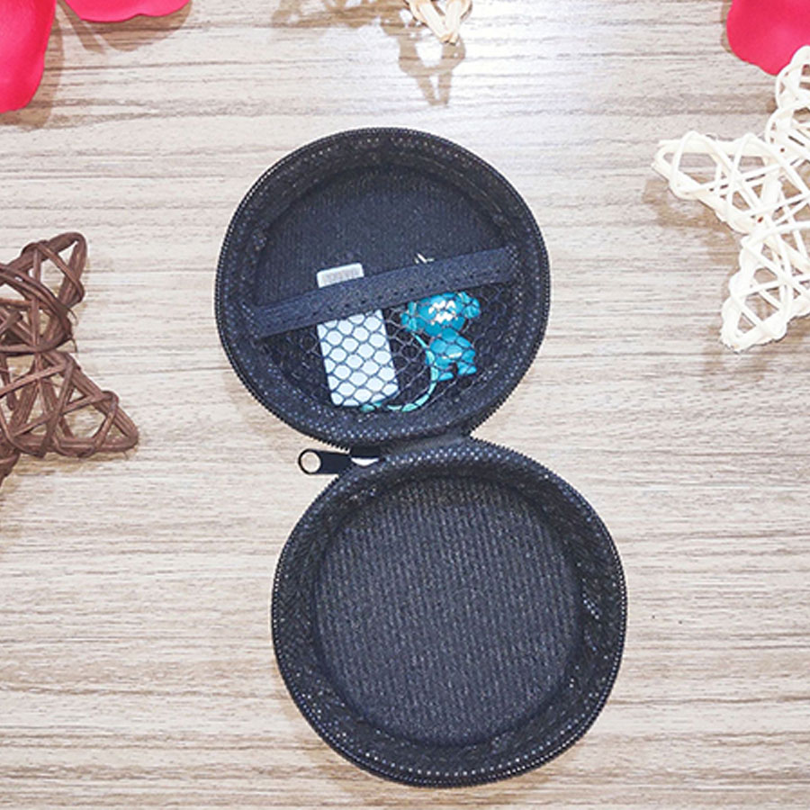 Túi đựng tai nghe cáp sạc có khóa kéo