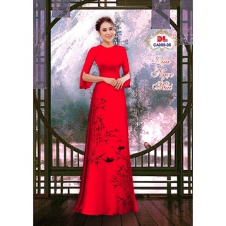 Vải áo dài phong cảnh