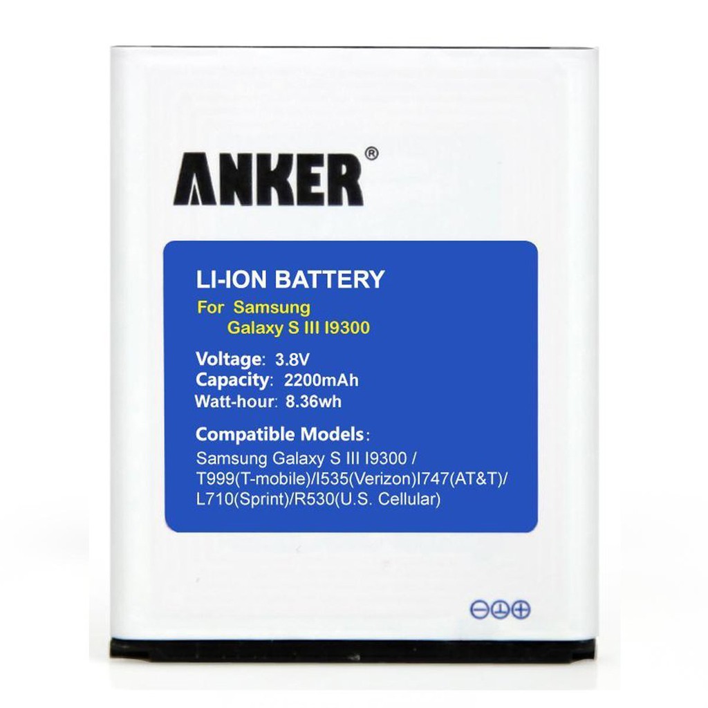 Pin Anker cho điện thoại Samsung Galaxy S3 - Hàng nhập Mỹ