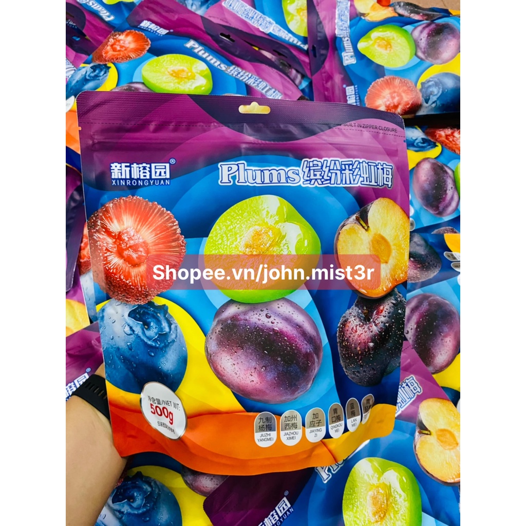 Ô Mai Mận PLUMS 6 Vị Gói 500Gr Hàng Nội Địa Siêu Ngon