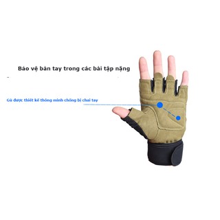 GĂNG TAY TẬP GYM CÓ DÂY QUẤN BOER 1601