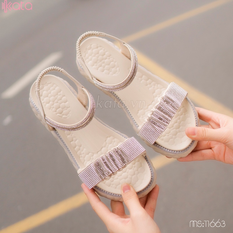 Dép sandal Kata quai chun đính hạt 11663