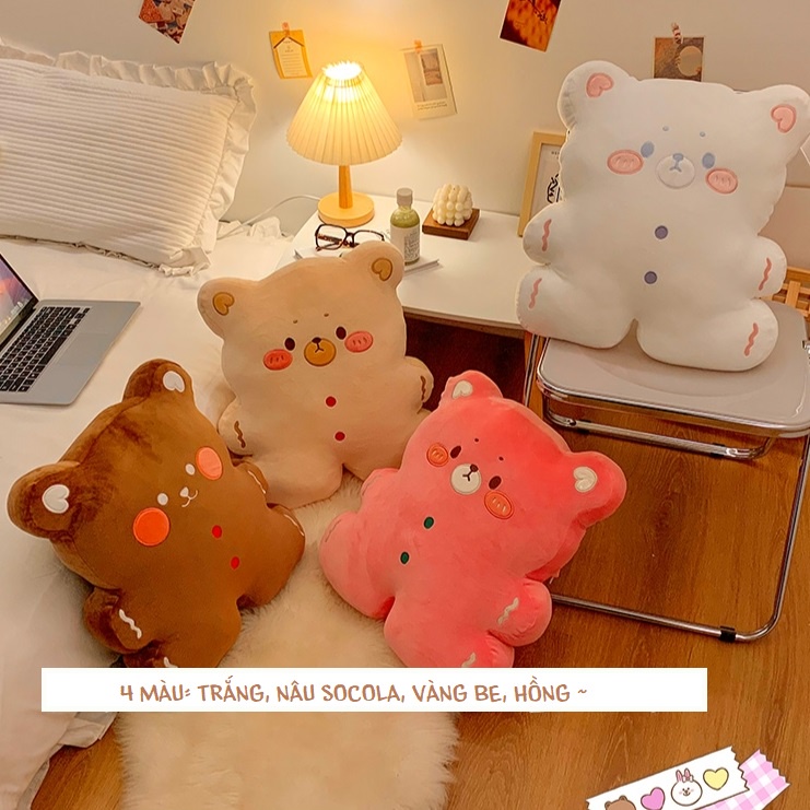 Order | Gấu nâu / gấu bông tựa lưng / bộ chăn gối văn phòng, sinh viên tiện lợi