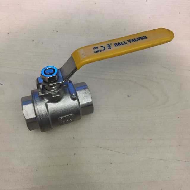 Van bi inox 201,304 tay gạt ren 13,1721,27(1/4”,3/8”,1/2”,3/4)