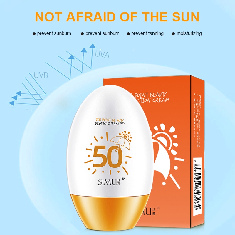 Kem Chống Nắng 60ml SPF50+ PA+ Hỗ Trợ Chống Nắng Bảo Vệ Da