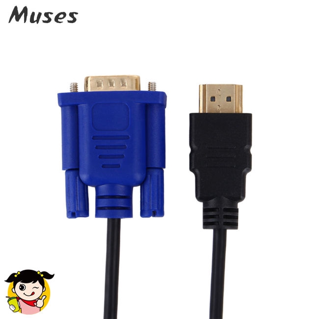 Cáp chuyển đổi HDMI thành VGA dài 1.8m dành cho máy tính bàn/ laptop