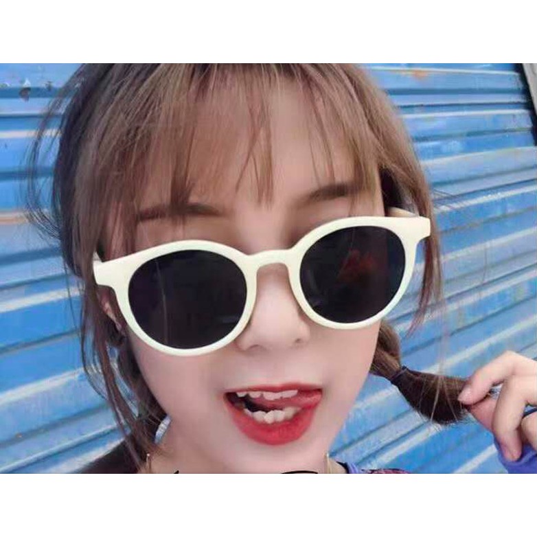 Kính Mát Gọng Tròn Chống Tia Uv400 - Kính dâm đi biển nhiều màu - K111