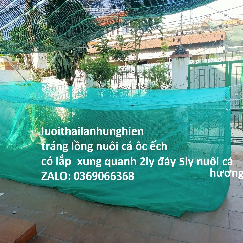 Lồng nuôi cá Ốc, Ếch, 5 x 1,5 x 1,5 có lắp che chắn tráng nuôi Cá ốc ếch Từ Nhỏ Tới To, Lưới Thái Lan