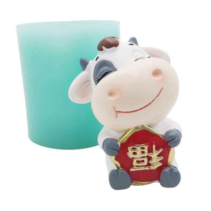 Khuôn Silicone Làm Bánh Hình Bò Sữa Đáng Yêu