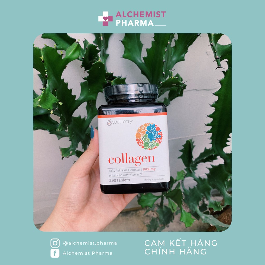 VIÊN UỐNG BỔ SUNG COLLAGEN MỸ YOUTHEORY COLLAGEN ADVANCED WITH VITAMIN C 290 VIÊN