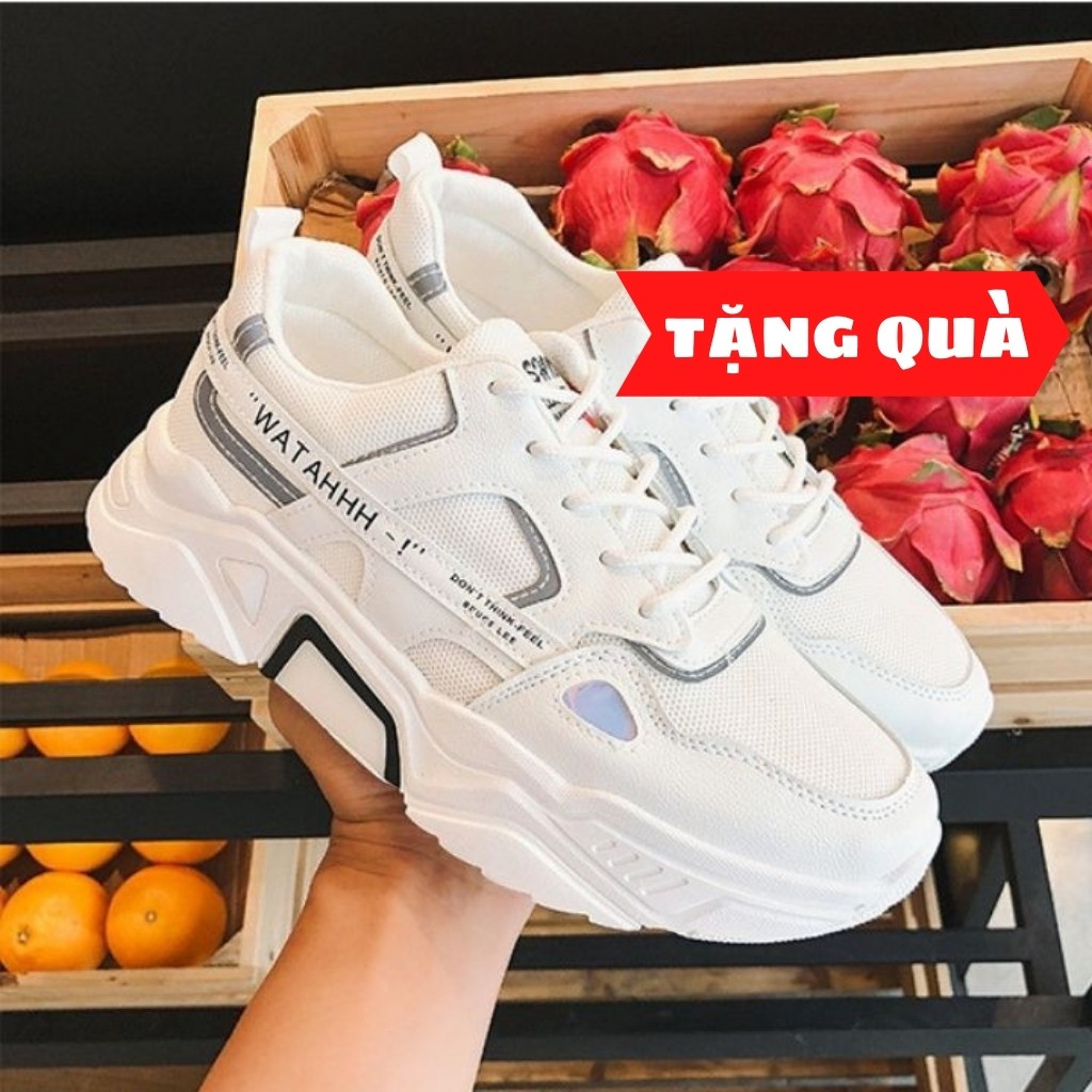 Giày thể thao nam❤️Tặng Chai Tẩy+Tất+FULL BOX+FREESHIP❤️tăng chiều cao 5cm Phản Quang WATAHHH bán chạy nhất 2021