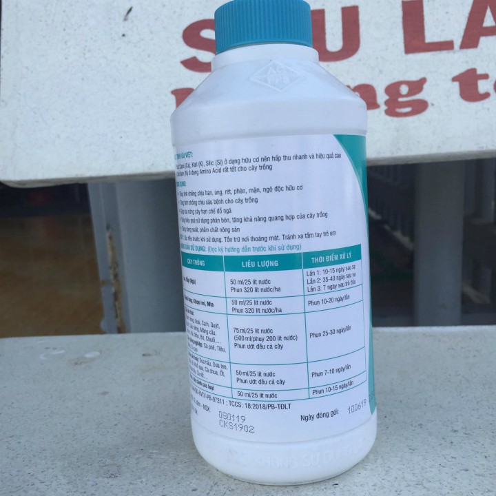 SILIMAX phân bón lá hữu cơ cao cấp Lộc Trời 500ml