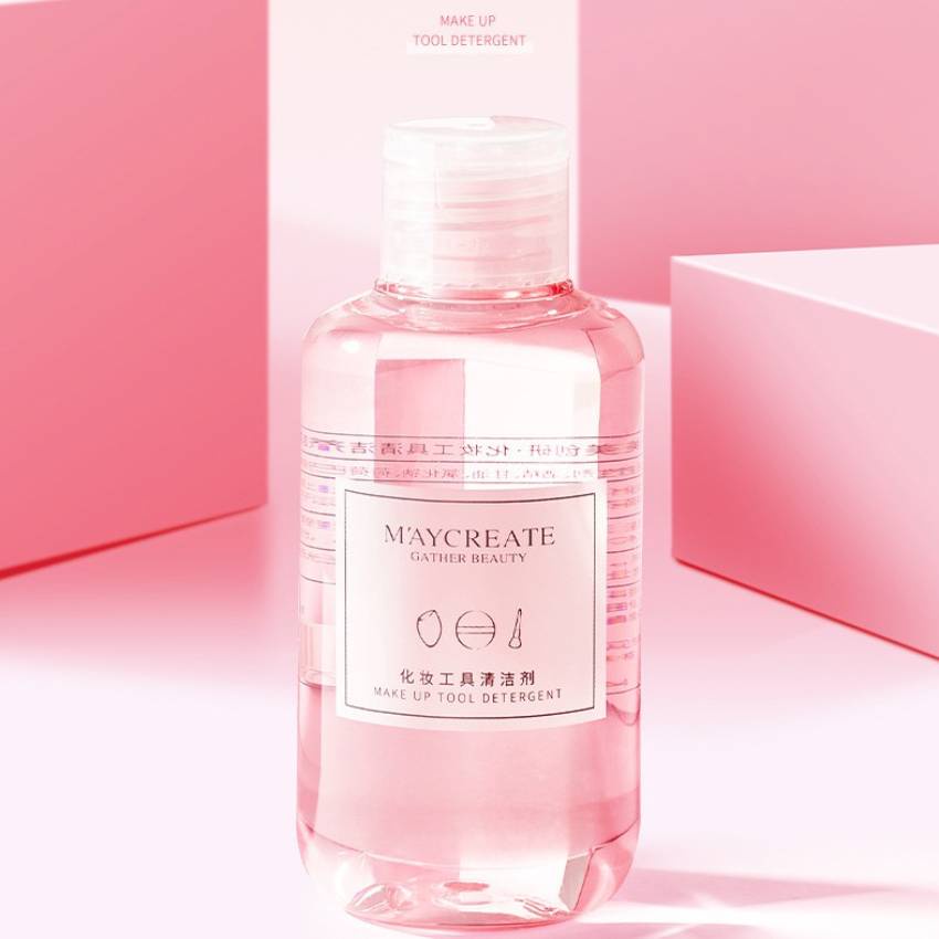Chai nước rửa vệ sinh cọ và mút trang điểm Maycreate Make Up Tool Detergent 160ML SIGO