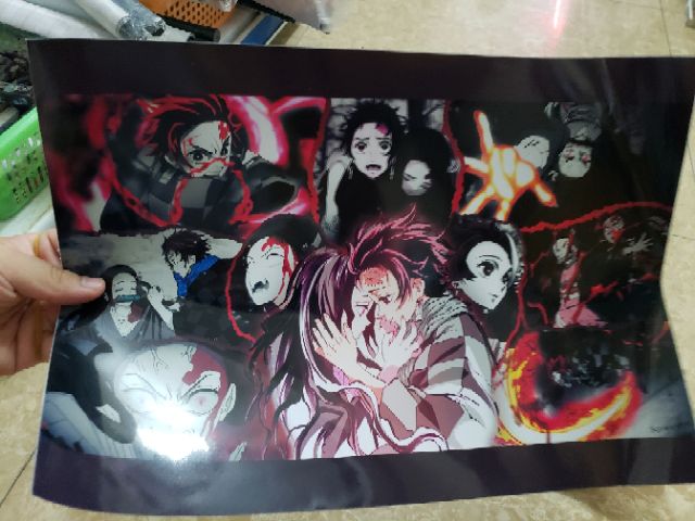 Poster Anime Kimetsu no Yaiba IN THEO YÊU CẦU - đủ size từ a5 đến a0