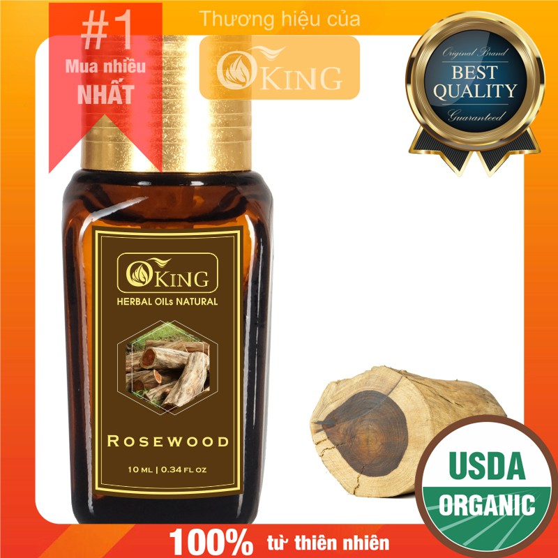 Tinh dầu Gỗ Hồng nguyên chất (Rosewood) 10ml | Oking Việt Nam