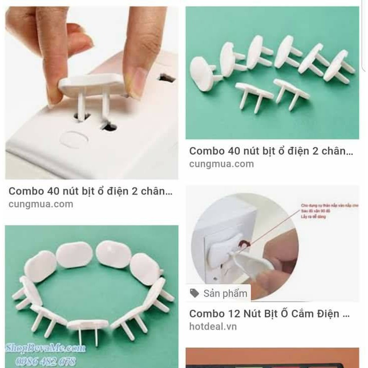 COMBO 10 NÚT BỊT Ổ ĐIỆN