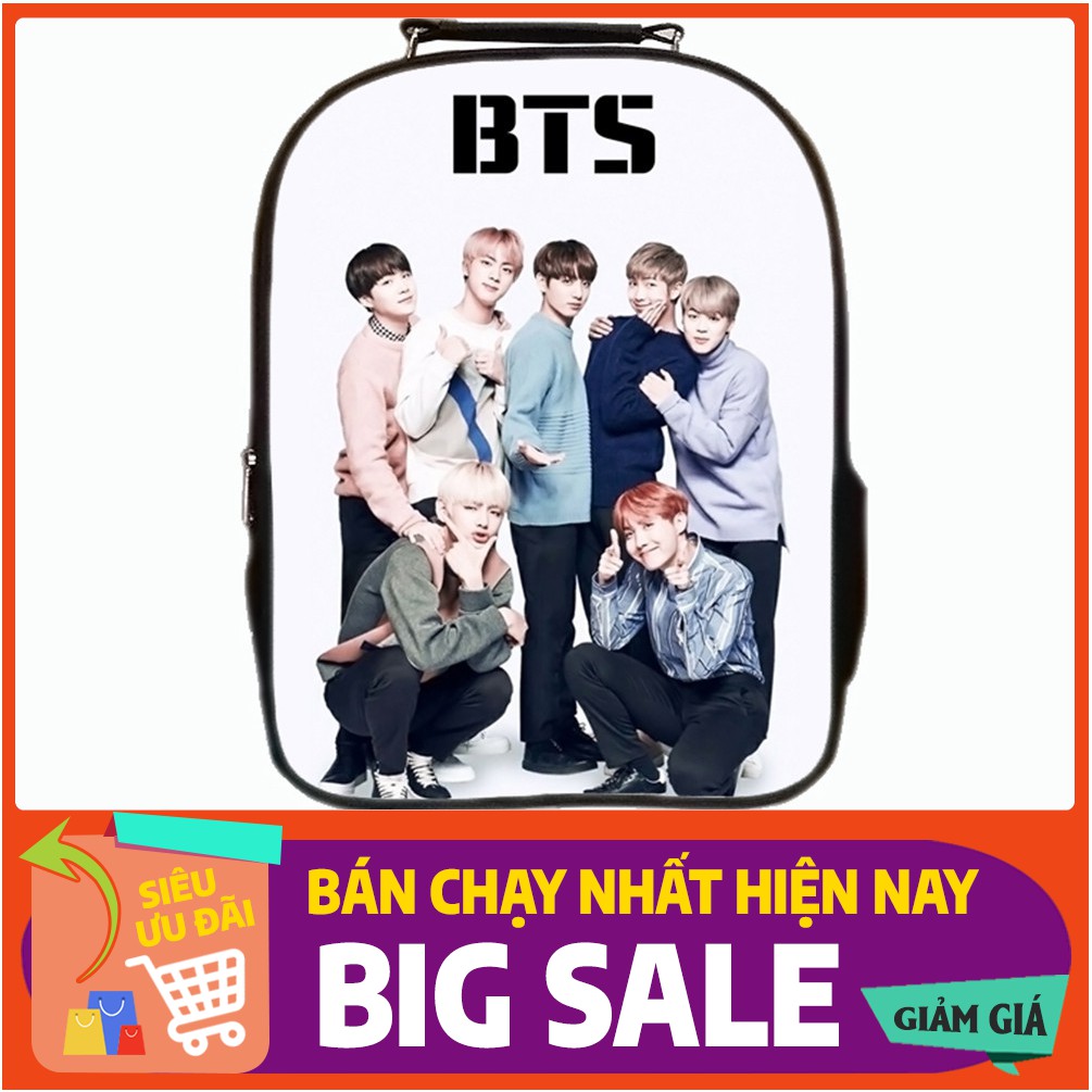 [FREESHIP❤️] Balo nam nữ 2 NGĂN SIZE 37CM IN HÌNH BTS