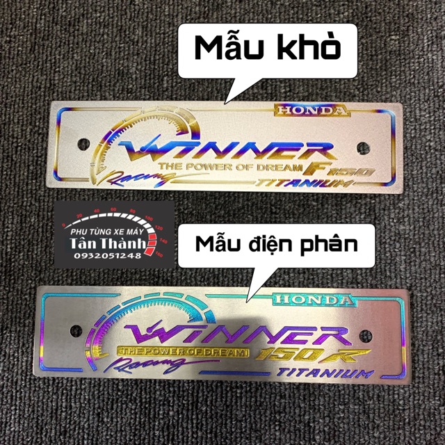 Bảng tên Titan Winner kèm bass ốc