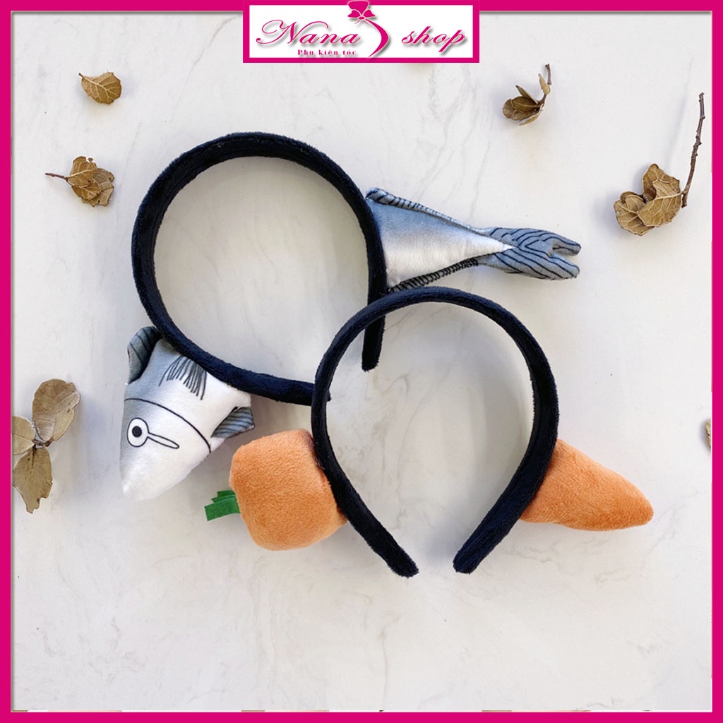 Bờm tóc cà rốt băng đô củ cà rốt hình con cá mập độc lạ hàng loại 1 chắc chắn bền đẹp