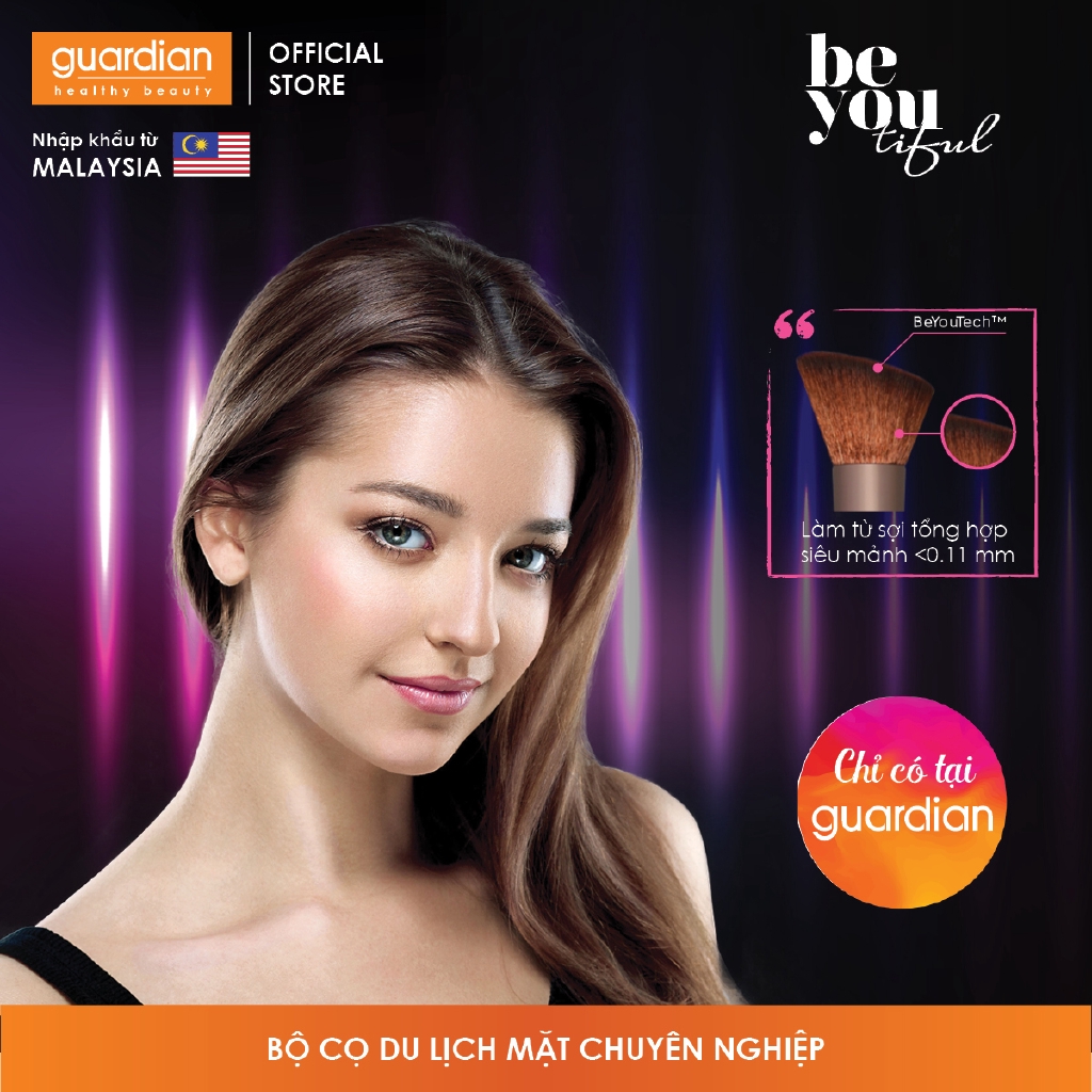 Bộ cọ cơ bản Be Youtiful dành cho mặt: 5 Cọ trang điểm + 1 túi Panoramic