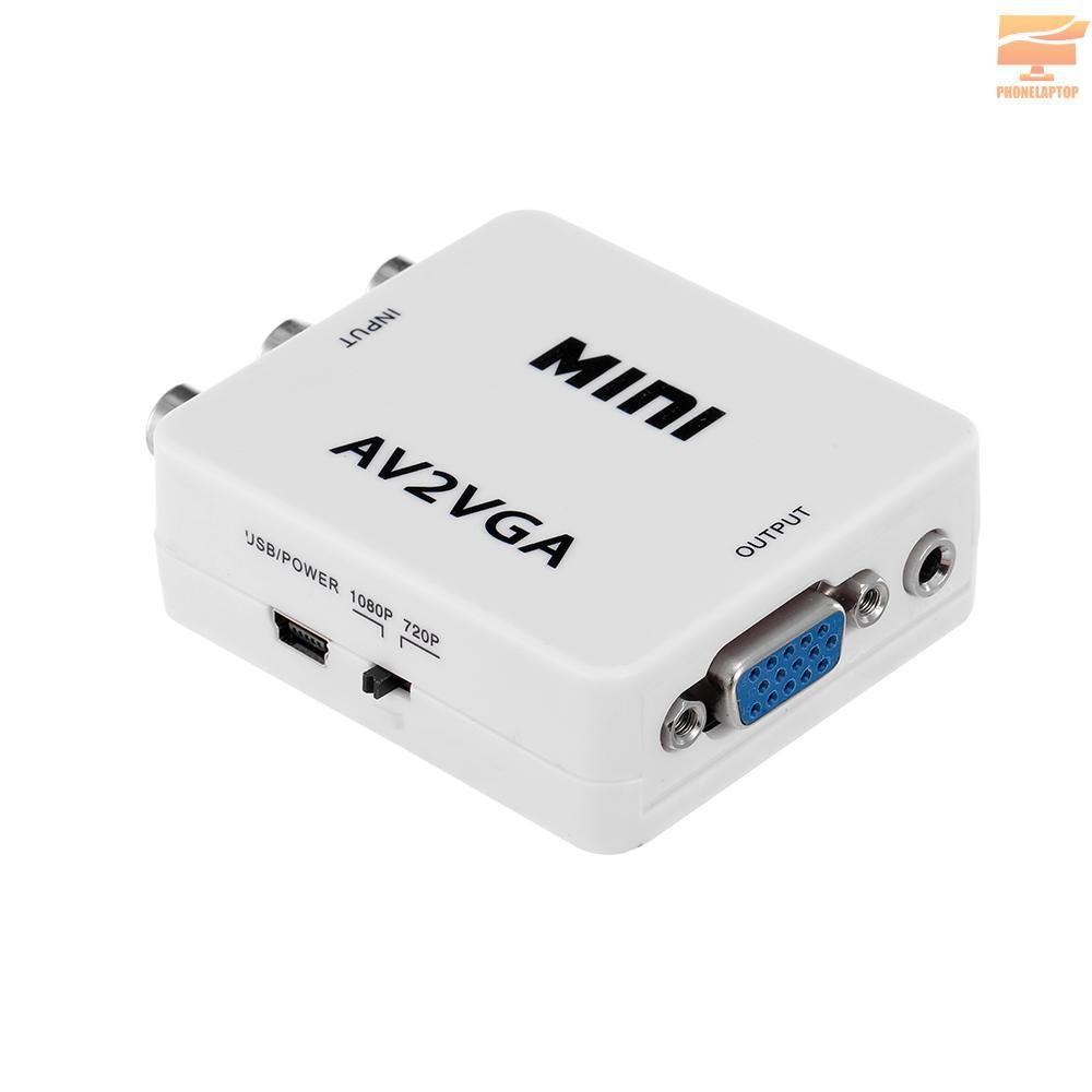 Bộ chuyển đổi Ptp Av sang Vga 1080p Hd Mini Vga chất lượng cao