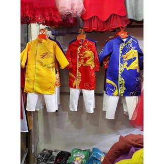 Hàng thiết kế  - Set áo dài cách tân cho bé trai 2019 - V19