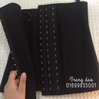 Đai nịt bụng latex hàng chuẩn colombia 9 xương (tặng thước dây đo bụng)