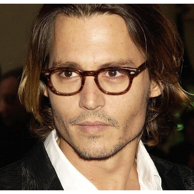 Mắt Kính Gọng Tròn Acetate Johnny Depp Lemtosh Chất Lượng Cao