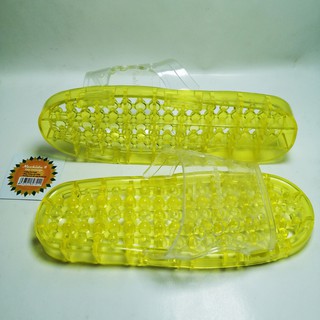 Dép trẻ em - dép mát xa -nachidu – TRẺ EM –MT2 (vang chanh ). Size tự do ( 31-33)