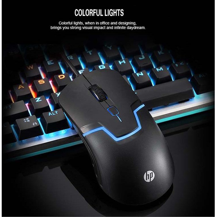 Chuột game HP M100 led nhiều màu rất đầm tay