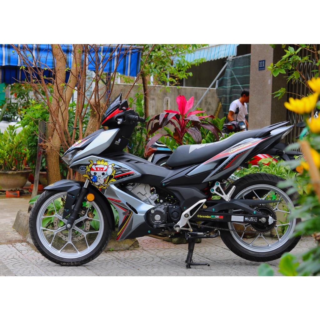 [FreeShip] Tem Decal Rời mẫu RCB RacingBoy cho Winner X 150 bạc cực chất - tem 3 lớp cao cấp