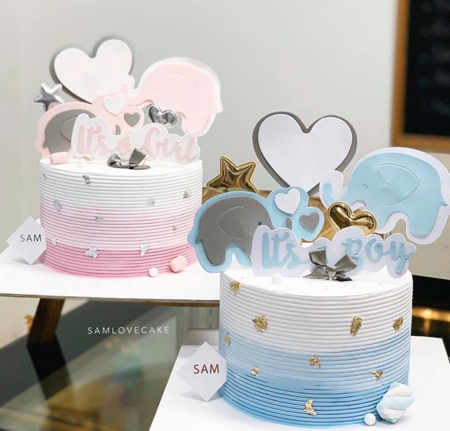 10 set cắm giấy voi hồng,xanh