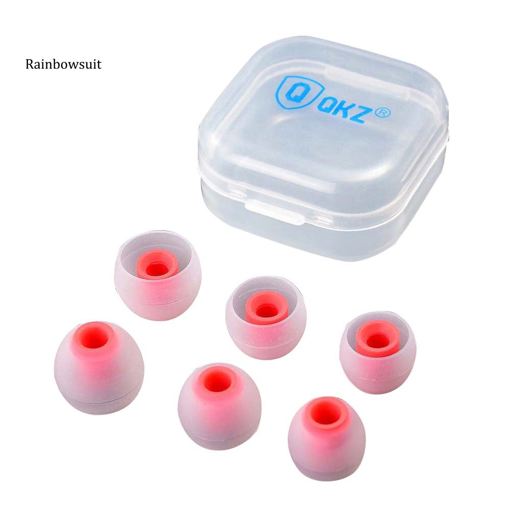 Set 6 cặp nút tai nghe thay thế bằng silicon chất lượng cao an toàn tiện dụng