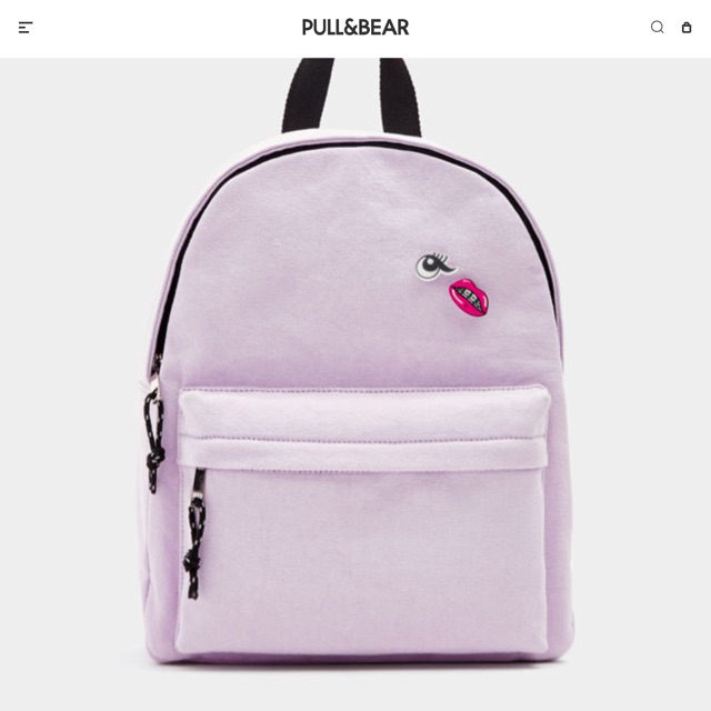 Balo Pull&Bear Purple Backpack