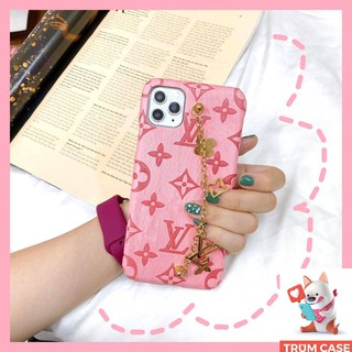 ⚡Ốp lưng iphone⚡ LV hồng cao cấp có dây xích đeo tay cực đẹp  full ip 6,6s/6,6s,plus/7,8,plus/X,XS/XSMAX/11,11,pro.max