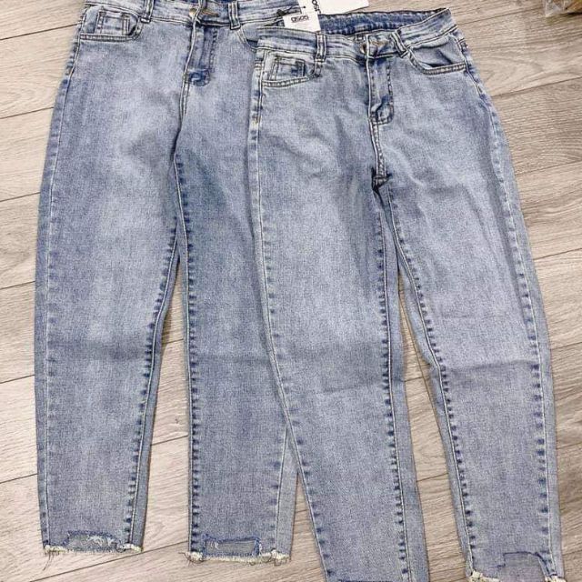 Combo 2 Quần bò  baggy nữ