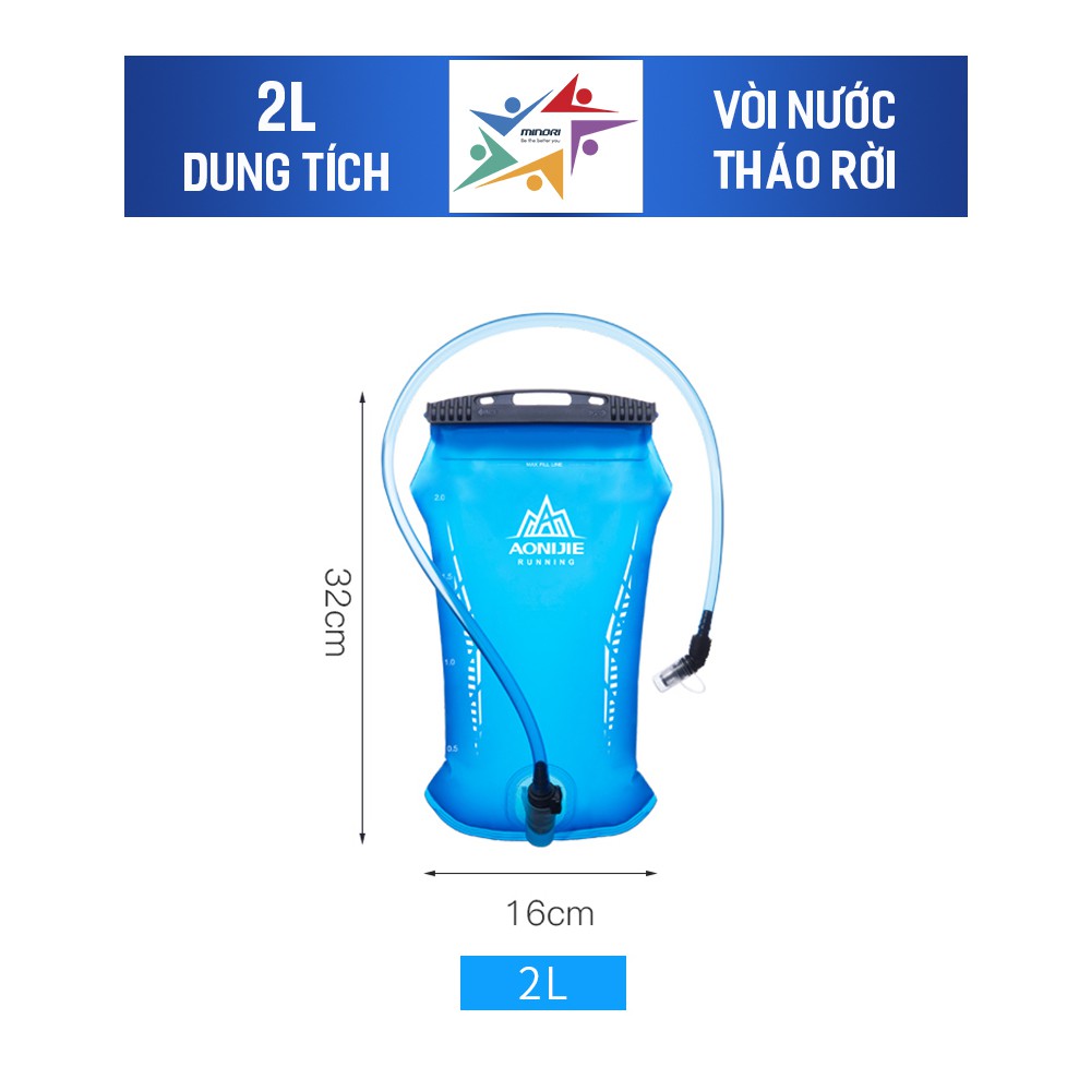 Balo Vest Nước Chạy Bộ, Chạy Trail Aonijie C958 - Siêu Thoáng Khí, Nhỏ Gọn