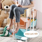 Kệ gấu Hokori Việt Nhật đựng đồ đa năng - Kệ Nhựa hình gấu 2,3 tầng có bánh xe di chuyển tiện lợi