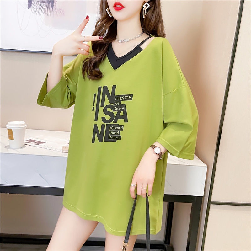 áo phông rộng áo thun nữ tay lỡ dáng dài chất cotton SÀI GÒN loại 1 size đến 70kg | BigBuy360 - bigbuy360.vn