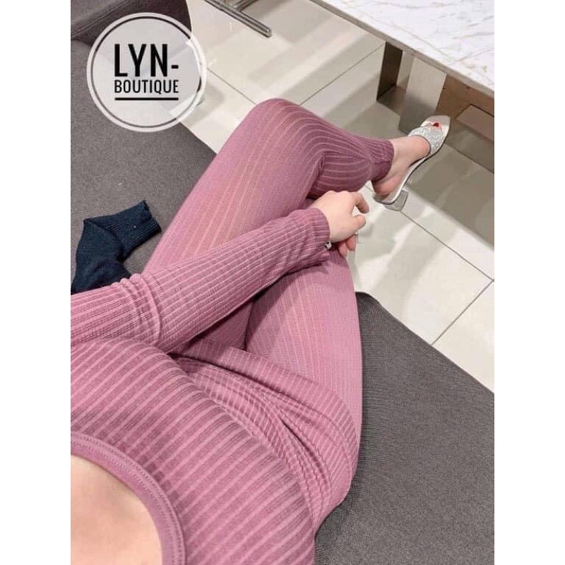 Bộ Ngủ Len Tăm Giữ Nhiệt Nữ HENNY ROE