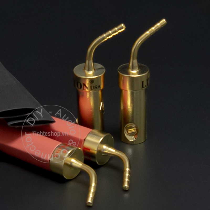 Rắc mỏ chim cắm cho Loa Âm ly nhân đồng mạ vàng 24K 4 chiếc